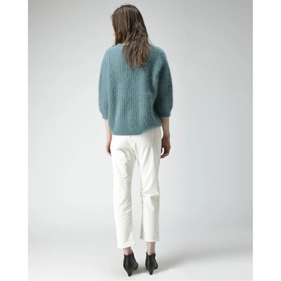 ACNE STUDIOS | Relaxed Cropped 'Pop Cord White' Corduroy Jeans | Size 38 (US 10) - Picture 3 of 10